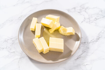 Softening unsalted butter