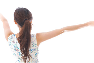 Fototapeta premium マスクをした若い女性