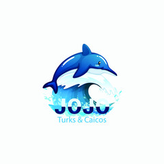 Dolphin Logo Design Concept Template Royalty Free ClipArt's