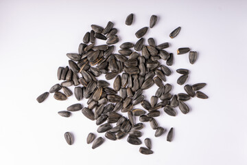 seeds on a white background open seeds