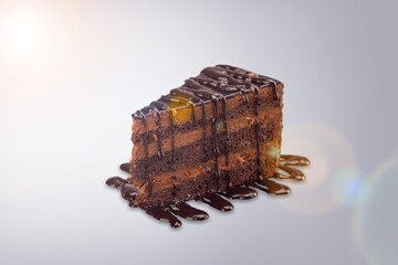 Honey cake dessert, tasty sweet cake dessert