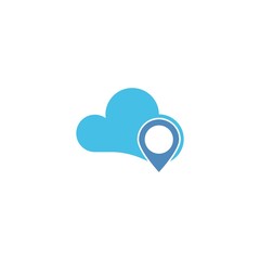 Cloud icon logo illustration design template