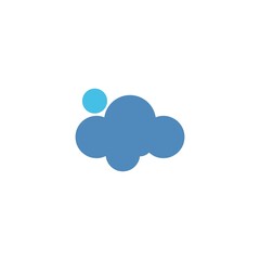 Naklejka na ściany i meble Cloud icon logo illustration design template