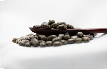 Harvesting autumn seeds with castorbean