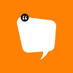 Free Quote box frame with white color. Quote box icon. Texting quote boxes. Blank template quote text info design boxes quotation bubble blog quotes symbols. Creative vector banner illustration.