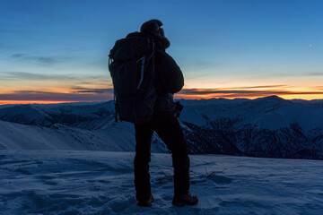 sunrise in the mountains