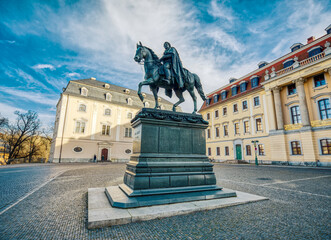 Statue of Karl August, Grand Duke of Saxe-Weimar-Eisenach in Weimar, Germany
