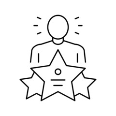 universal expert line icon vector illustration