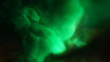 nebula gas cloud in deep outer space, science fiction illustrarion, colorful space background with stars 3d render