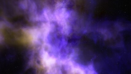 Fototapeta premium nebula gas cloud in deep outer space, science fiction illustrarion, colorful space background with stars 3d render