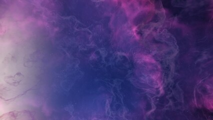 nebula gas cloud in deep outer space, science fiction illustrarion, colorful space background with stars 3d render