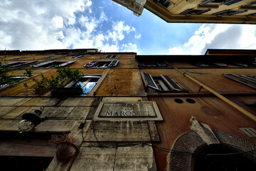 Street city of Roma, Italy 