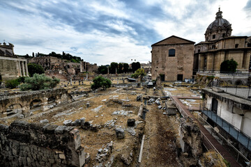 Street city of Roma, Italy 