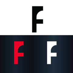 Obraz premium Letter F Creative Unique Modern Vector Logo Design