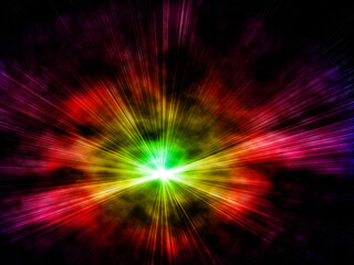 glowing background with rays of light