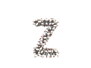 Bowling Pin Themed Font Letter Z
