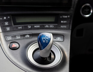 electric hybrid car center console