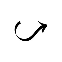 Arrow icon design template vector isolated illustration