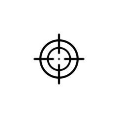 aim target simple design vector