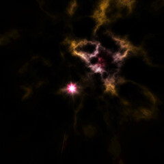 glowing background with rays of light