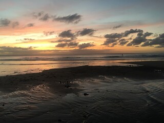 Fototapeta premium sunset on the beach
