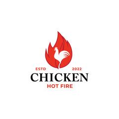 Roasted chicken steak restaurant logo design inspiration template