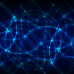 Obraz premium Glowing circles
