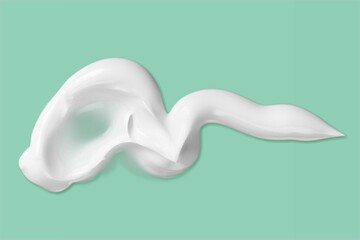 Face or body cream hair balm cool background