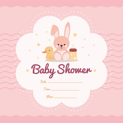 cute baby shower invitation