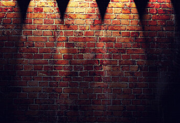 illustration of red brick wall