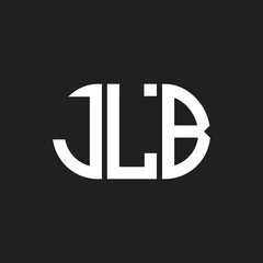 JLB letter logo design on black background. JLB creative initials letter logo concept. JLB letter design.