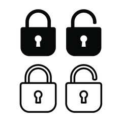 lock icon set