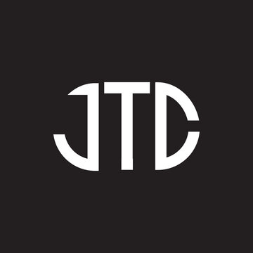 JTC letter logo design on black background. JTC creative initials letter logo concept. JTC letter design.
