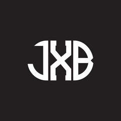 JXB letter logo design on black background. JXB creative initials letter logo concept. JXB letter design.