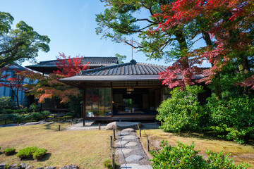 京都　無鄰菴の紅葉