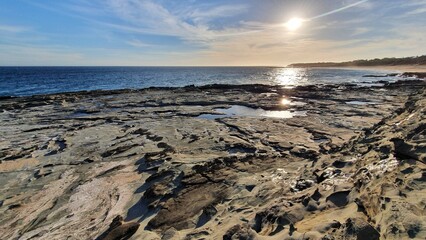 beach at sunset