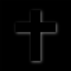 Obraz premium Black cross