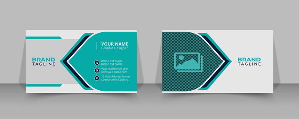 Creative and clean business card template design in vector