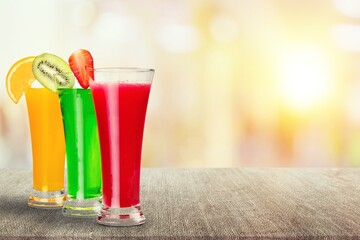 Cocktails drinks. Classic alcoholic long drink with berries, herbs and ice
