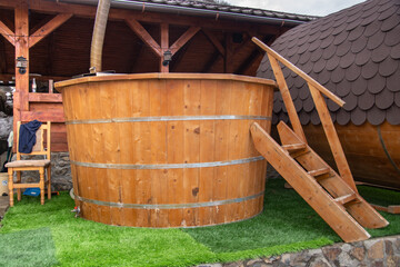  Wooden Hot Tub in Romania , Bistrita, Runcu Salvei, 2022 