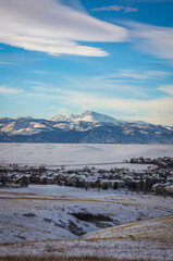 beautiful winter landscape in Colorado 
