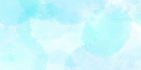 水色水彩の爽やかな背景素材