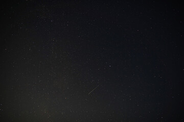 Night sky. Stars and galaxies in the sky at dusk.