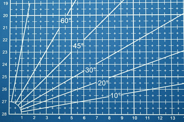 blue cutting mat, equipment in office