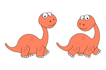cute dinosaur cartoon graphic