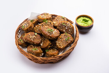 Gujarati snack muthiya or muthia