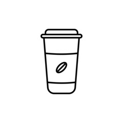 Disposable Cup icon in vector. Logotype