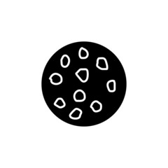 Cookie icon in vector. Logotype