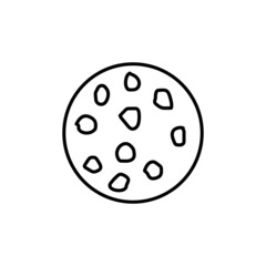 Cookie icon in vector. Logotype