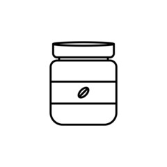 Coffee Jar icon in vector. Logotype
